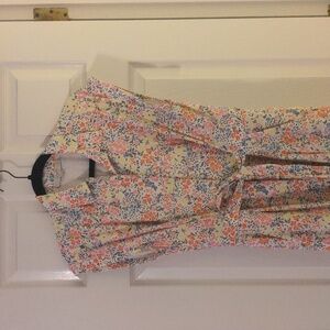 Loft floral midi dress